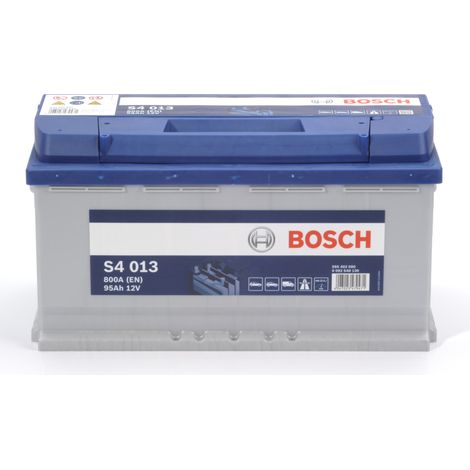 Bosch – Batterie voiture 12V 95Ah 800A – Technologie Plomb Calcium sans entretien – Démarrage fiable pour tous véhicules