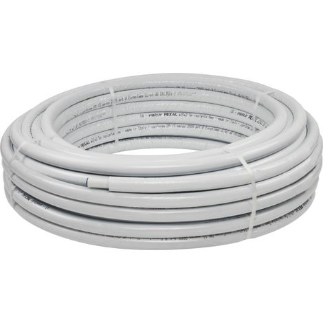 TUBO MULTISTRATO RIVESTITO GRIGIO PE-XB/PE-XB MODELLO PEXAL - ø20X2 - SPESSORE ISOLAMENTO 6 - 50 metri