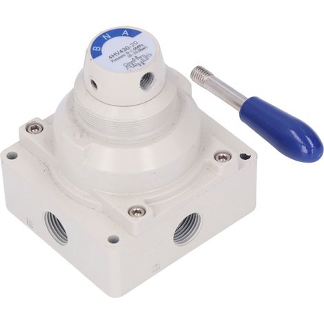 Soupape pneumatique 4/3 manuelle en alliage d'aluminium pour régulation de débit d'air 4HV430-20 (1/5)