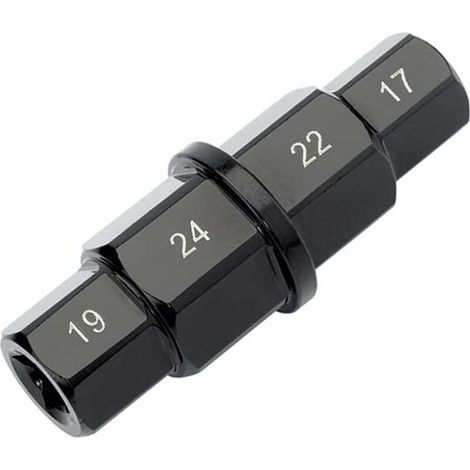 Outils d'essieu Hexagonal de Moto,17mm 19mm 22mm 24mm Outil Axe pour Démontage ou Montage Roue Avant Moto,Douille Clé Spéciale pour Honda, Kawasaki, Suzuki, Yamaha, Buell, BMW (1/5)