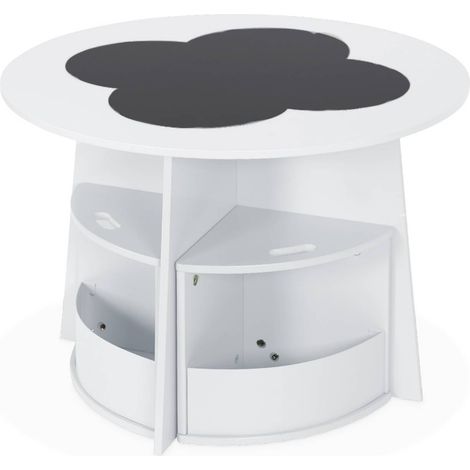 sweeek - Kindertisch mit Tafel und 4 Hocker