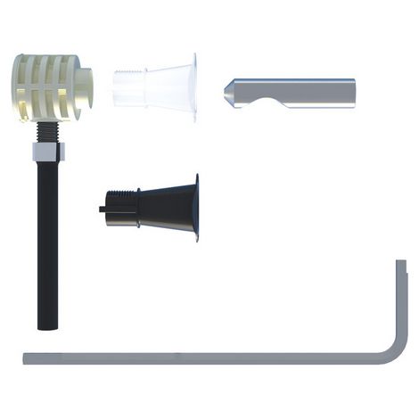 FISSAGGIO NASCOSTO PER WC BIDET SOSPESI CON ACCESSO DA SOTTO- FISCH- pezzi 1