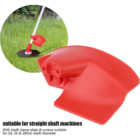 Protector universal para desbrozadoras, adaptable a ejes de 24, 26 o 28 mm de diámetro, que protege eficazmente contra la suciedad. (1/5)