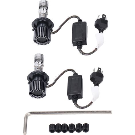 1 paire de phares de voiture LED 33w, Dissipation thermique rapide, 8000LM, lentille L40, ampoules de phares avec longue durée de vie H4 (1/5)
