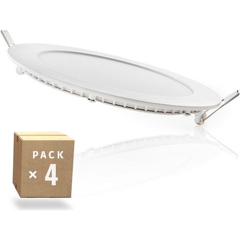 4er-Pack LED-Panels 12W 1200Lm 2700ºK 40.000H [HO-PLCIR12W-WW-PK4-AP]