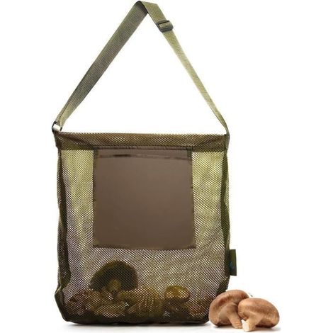 Sac de Chasse Aux Champignons,Sac de cueillette de Fruits,Sac de récolte de Grande capacité,Sac de Recherche de Nourriture Pliable (1/4)