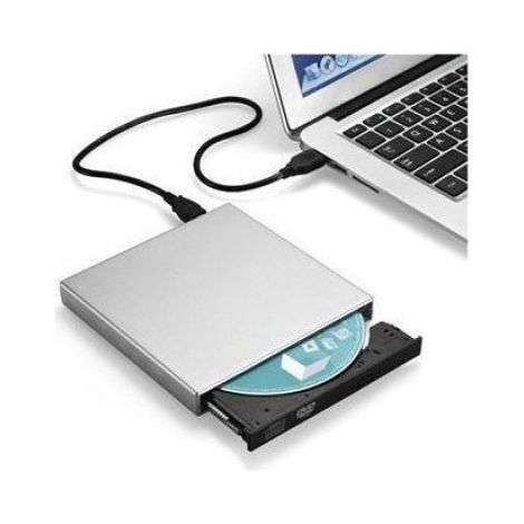 Lecteur-Graveur CD-DVD-RW - LENOVO - Portable Externe USB - Compatible CD/DVD - Argent - Prise en main facile Multicolore LECTEUR (1/3)