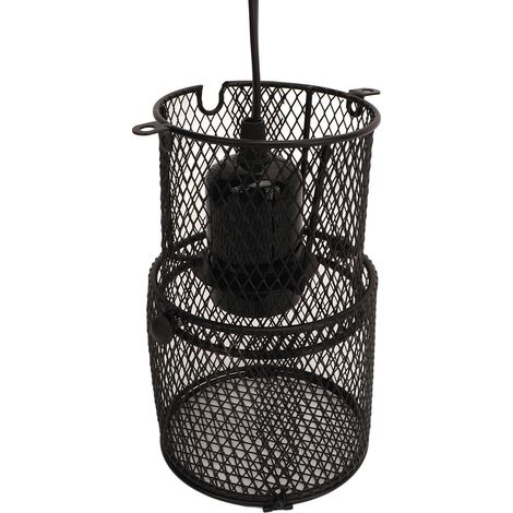 Protection anti-brûlure pour lampe chauffante pour reptiles : couvercle rétractable en maille, douille en céramique E27, prise UE 220-240 V. (1/5)