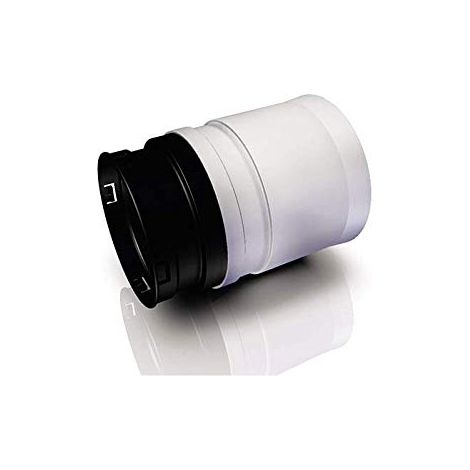 Aldes – Raccord VMC droit EasyClip Ø 90mm – Connexion étanche pour conduits Optiflex – Installation rapide – 11091989