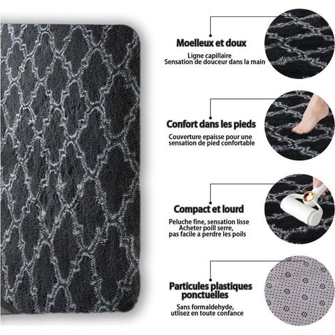 Tappeto morbido e soffice, 100x200 cm, antiscivolo, ideale per camera da letto, corridoio e soggiorno. (1/5)