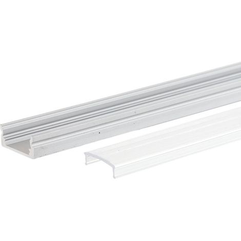 Profil Aluminium Für LED -Streifen Diffusor Transparent LLE-A1707-T x 2M (1/5)