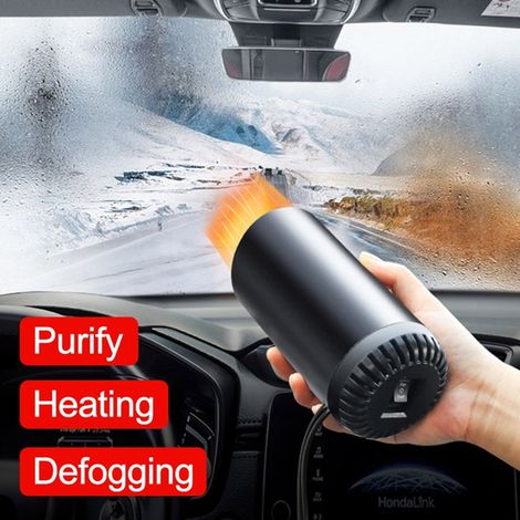 Chauffage portable pour voiture, déshumidificateur pour voiture, ventilateur de chauffage et de refroidissement rapide, petit ventilateur de fenêtre pour voiture, 150 W 12 V, essuie-glace, déshumidifi (1/5)