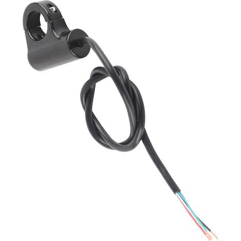 Interrupteur à bouton-poussoir de 22 mm pour guidon de moto, commande marche/arrêt des phares, feux stop et antibrouillards, type A, version à lumière bleue (1/5)