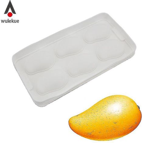 Moule à chocolat 6 cavités en forme de mangue - 1 pièce de haute qualité (1/3)