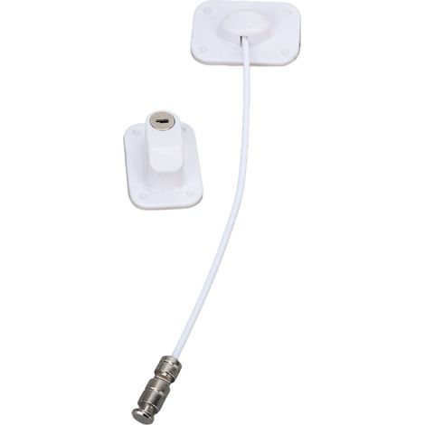 Verrou de sécurité pour fenêtre en acier inoxydable, limiteur d'ouverture haute altitude, anti-chute pour personnes âgées et enfants, protection fiable, lot de 2 (1/5)