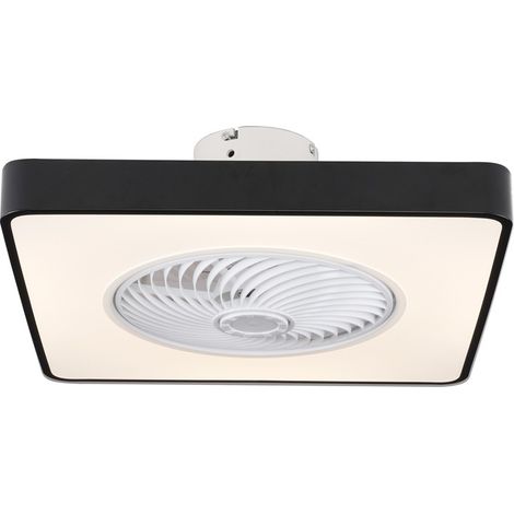 Ventilador de techo LED “Monic” regulable con control remoto (40W 3CCT 2500lm) IP20 color negro y blanco (1/5)