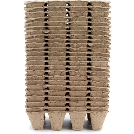 Lot de 24 pots de germination à 12 alvéoles pour semis, plateaux de germination et godets pour la culture à domicile (1/5)