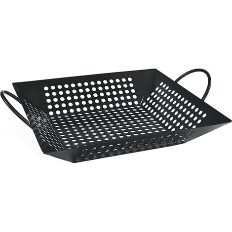 Panier de cuisson en acier inoxydable pour légumes grillés, plateau adapté à tous types de barbecues et rôtissoires