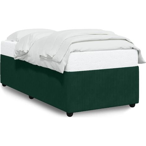 Maison Exclusive - Giroletto senza Materasso Verde Scuro 80x200 cm in Velluto (1/5)