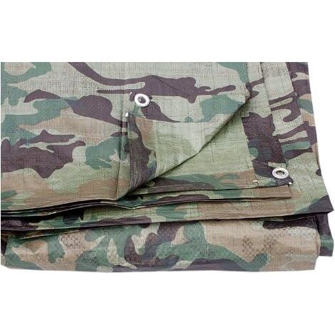 One Stop DIY Bâche imperméable Camouflage 3,5 x 5,4 m