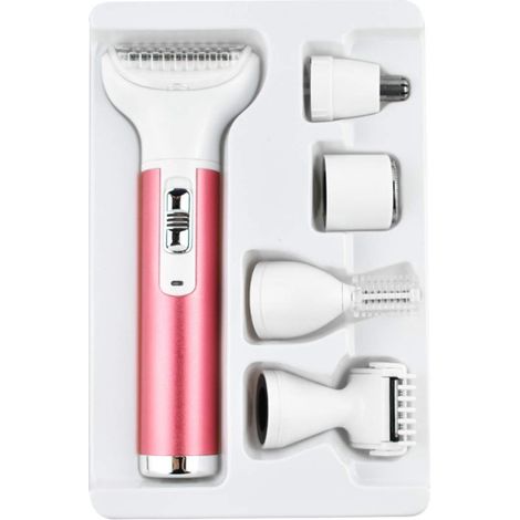 Kit d'épilation 5 en 1 pour le maillot et le corps, avec épilateur USB pour femmes.-AquaForge