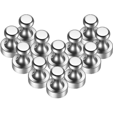 Lot de 12 aimants avec boîte de rangement, mini aimants N52 de 12 x 16 mm (1/4)