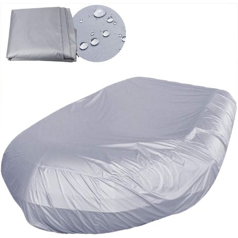 Inflatable Boat Cover, Sun Protection Boat Cover (Gray, 330 x 165 x 46cm) (1/5)