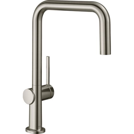 Hansgrohe Talis Kitchen Mixer Tap Single Lever Swivel Spout Stainless Steel (1/5)