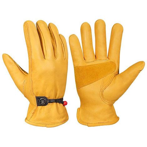 Gants de jardinage pour hommes/femmes travail Anti-perforation et Anti-coupure-jaune épaissi (1/5)