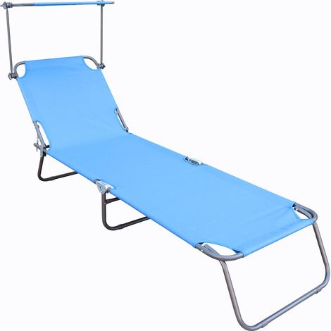 Chaise de jardin avec transat pour chaises longues 185x24x55 - VCM (1/5)