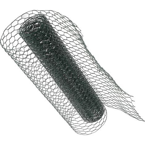 Grillage à Volaille Hexagonal Vert en Fil Galvanisé, Mailles Serrées, , pour Poulailler et Clôture du Jardin (1/5)