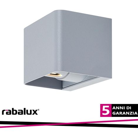 HALLSTATT,OUTD.WALL, LED10W, GREY 3000K - Luce CALDA (1/3)