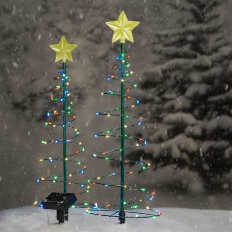 Colorful Light - Guirlande Solaire Led En Forme De Spirale Pour Arbre De Noël, Luminaire Décoratif D'intérieu (1/3)