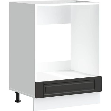 Meubles de Rangement,Armoire à four Porto noir bois d'ingénierie CFW848117 (1/5)