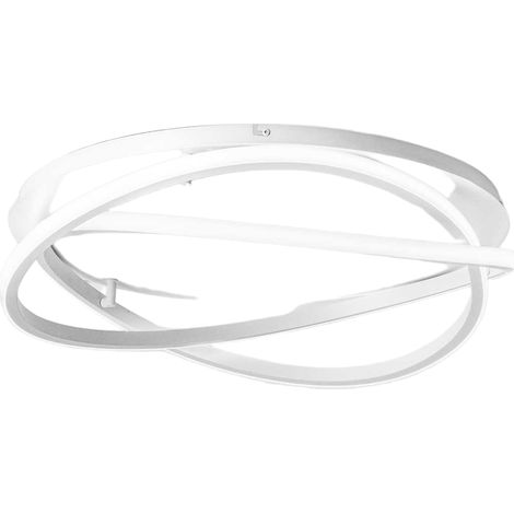 Plafonnier Atia P/M Aluminium Blanc Led 50W 2800Lm 3000K Gradable Phase Cut And Push - Gealuce (1/3)