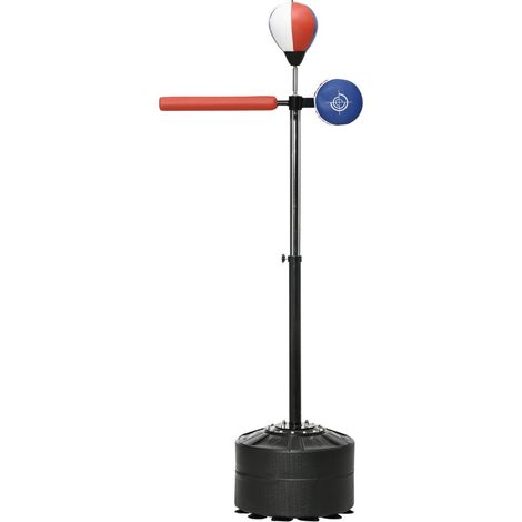 Support de boxe reglable avec barre de reflexe et speedball (1/4)