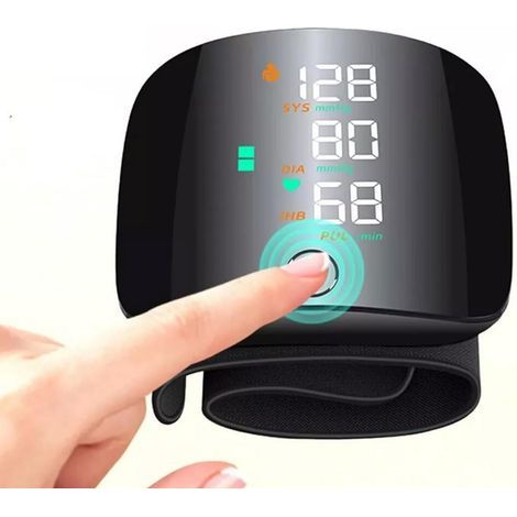 Tensiomètre automatique avec grand écran LCD et bracelet réglable (1/5)