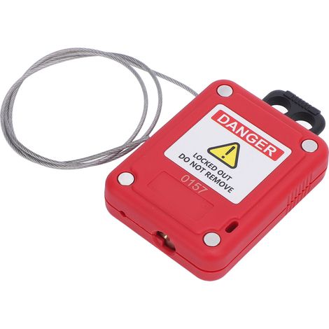 Cadenas de consignation à câble réglable auto-verrouillable en acier inoxydable pour électricité (1/5)