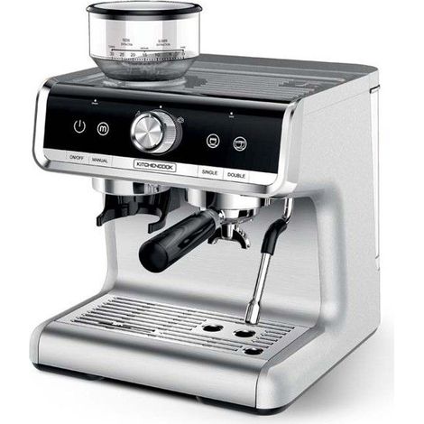 Kitchencook - Home Bistro - Inox - Expresso Broyeur 15 Bars - Buse Vapeur - 1550 W (1/5)
