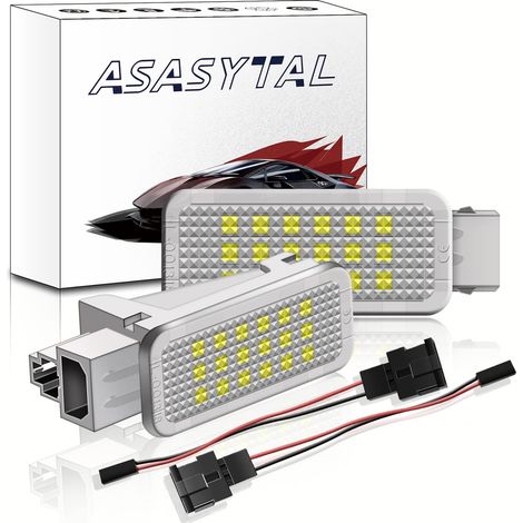 2 Pcs LED Trunk Lights Boot Glove Box Light Lamp 12V Pure White Compatible with Fa-bia Mk1/Mk2 5J Oc-tavia Mk2/3 Room-ster Superb Ko-Diaq (1/5)