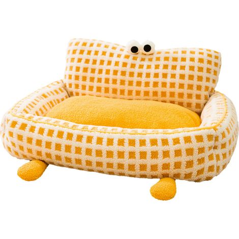 Panier canapé canapé sommeil pour chat animal de compagnie chien intérieur en coton doux chaud multifonction - pour animaux domestiques (1/5)
