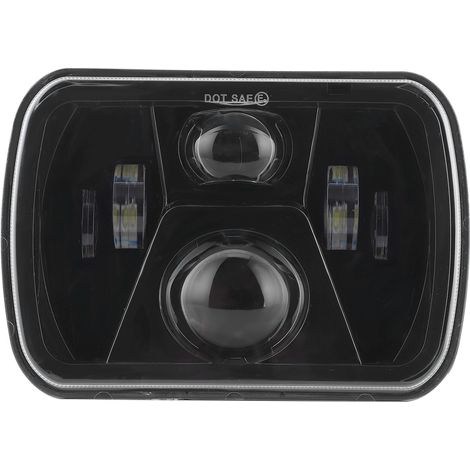 Faro LED cuadrado H4 de 7 pulgadas, alto brillo, 12/24 V, compatible con YJ. (1/3)