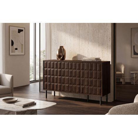 Buffet/bahut moderne 155 cm noyer/expresso Rubie (1/5)
