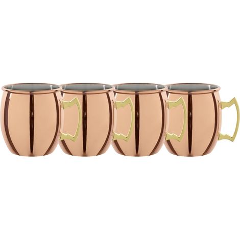 Juego de 4 Mini taza de cobre de moscú (1/2)