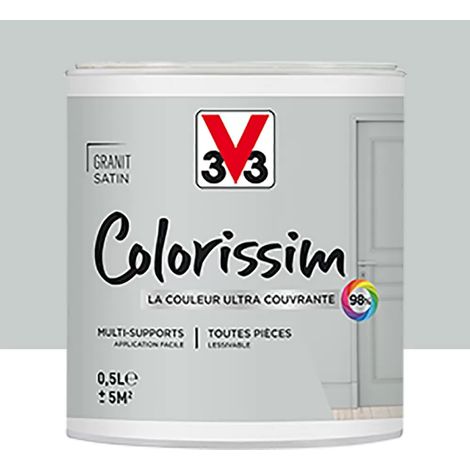 Peinture Multi-supports V33 Colorissim Satin Granit 0,5 L