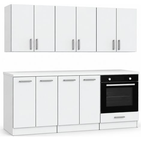 ROE Furniture zestaw kuchenny 180 cm - Biały mat (1/5)