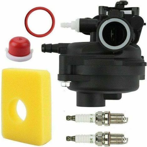 Carburateur Compatible Pour Tondeuse À Gazon Briggs & Stratton 300E 450E 500E OVH 125cc 140cc Séries 08P502 09P602 Remplace 591160 595656 (1/4)