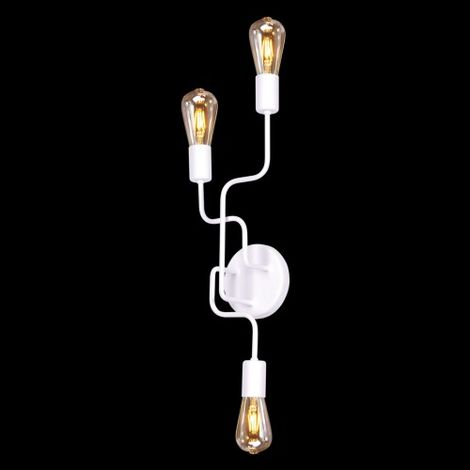 Applique loft blanche 3 lumières Kaja PEKA K-4046 E27
