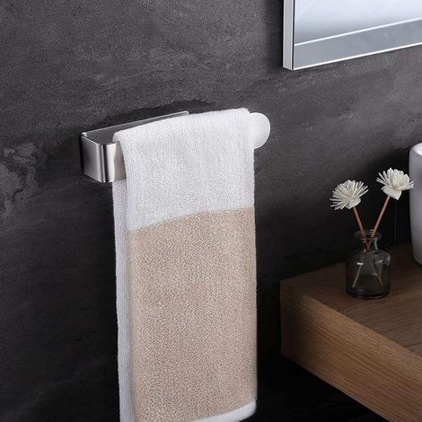 Porte Serviettes De Salle,Porte-Serviettes à Main Auto,Serviettes en Acier Inoxydable SUS-304,-Adhésif Serviette Barre sans Perçage, pour Cuisine, Salon et Chambre à Coucher(37CM) (1/5)