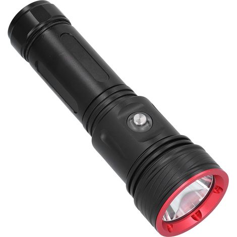 Lampe torche de plongée professionnelle XHP70.2, 3000 lm, haute intensité, étanche jusqu'à 100 m (IP68), en alliage d'aluminium, pour la pêche et le sauvetage. (1/5)